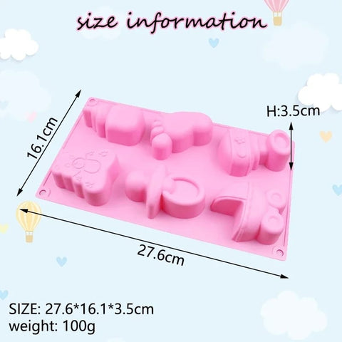 Baby Silicone Mold for Cake Decorating, DIY Fondant Tools