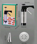 Cookie Biscuit Press Gun Kit, Cream Cake Decorating Gun, Icing Nozzles