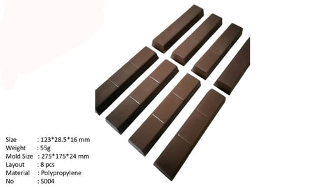 Classic Bar Shape PC Polycarbonate Chocolate Mold