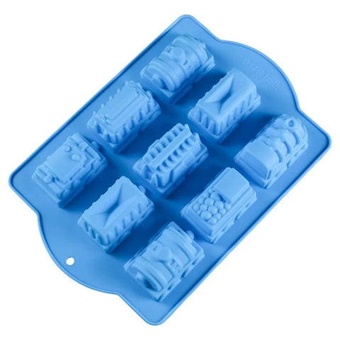 Train Chocolate Silicone 9 PCS