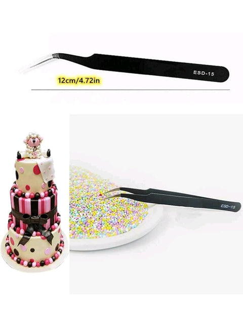 Stainless Steel Multifunction Tweezers, 2pcs