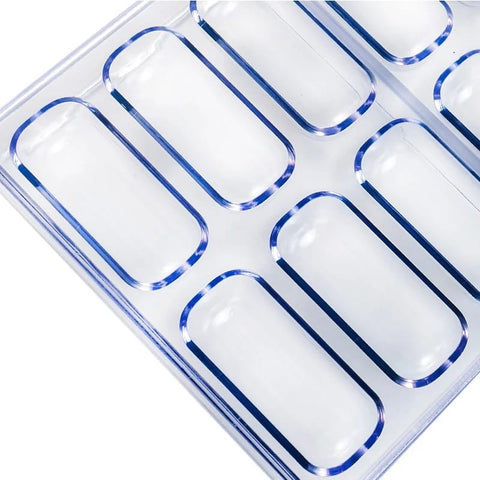 Ellipsoid Shape PC Polycarbonate Chocolate Mold, 27.5 x 13.5 cm