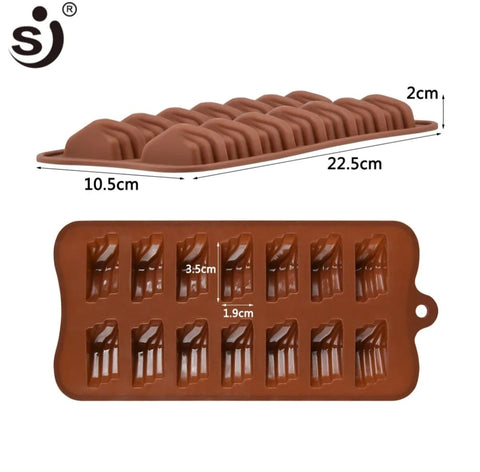 Silicone Molds Chocolate SJ 3D Jelly Pudding Baking DIY