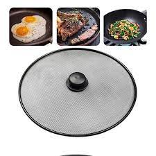 Stainless Steel Splatter Screen for Frying Pan with Handle