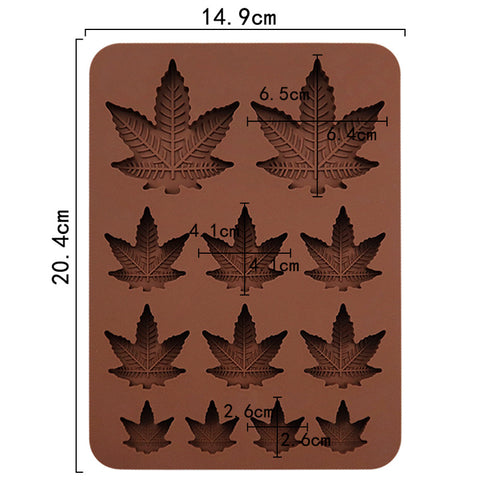 1pc 3D Maple Leaf Silicone Mold For DIY Crafts Handmade Candle