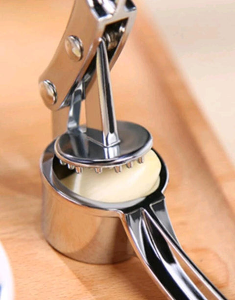 Stainless Steel Garlic Press, Modernist Multifunctional Garlic Mincer