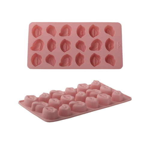 18 Cells Funny Mouth Shaped Silicone Mold for Chocolate & Mousse