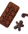 Chocolate Silicon Gingerbread Man Mold | 22x11cm