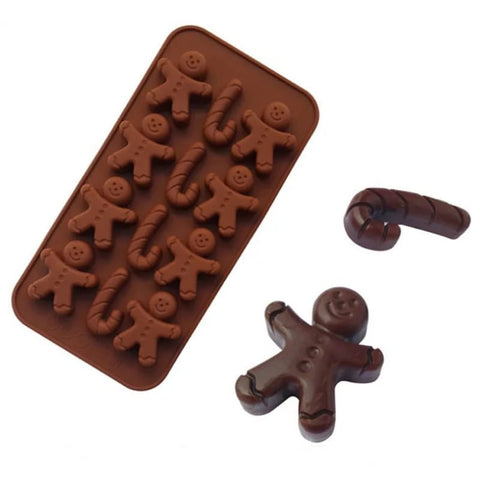 Chocolate Silicon Gingerbread Man Mold | 22x11cm