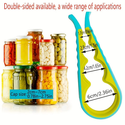 1PC 4-in-1 Jar and Bottle Opener for Kitchen Use