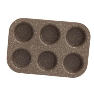Muffin Pan 6 Cups Non-Stick Marble Coating -Dorsch