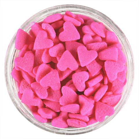Pink Heart Sugar Decorations for Cakes & Cupcakes Munchies House