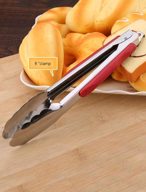 Stainless Steel Food Tongs, Anti-Scalding Kitchen Tool
