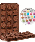 Silicone Chocolate Mold Flower - Food-Grade Material, Easy De-moulding