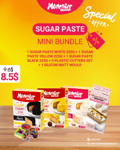 Sugar Paste Mini Bundle for Cake Decorating Essentials