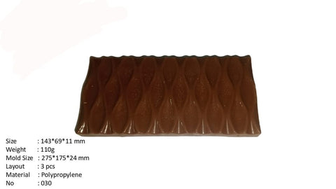 Zigzag Wavy Chocolate Bar Polycarbonate Mold
