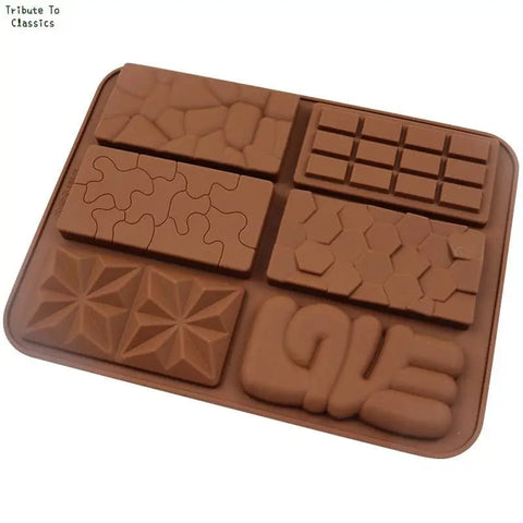 6 Grids Silicone Mini Rectangular Chocolate Mold - Food-Grade, Versatile Baking Tool