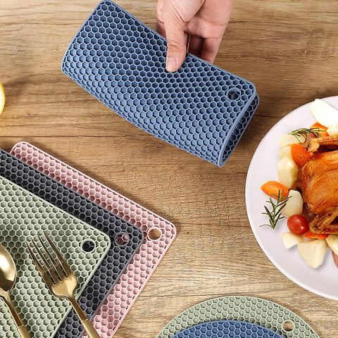 Silicone Mat 220°C Heat Resistant Potholder Dining Table Placemat