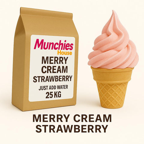 MERRY Cream Powder Strawberry - Easy Mix, Just Add Water