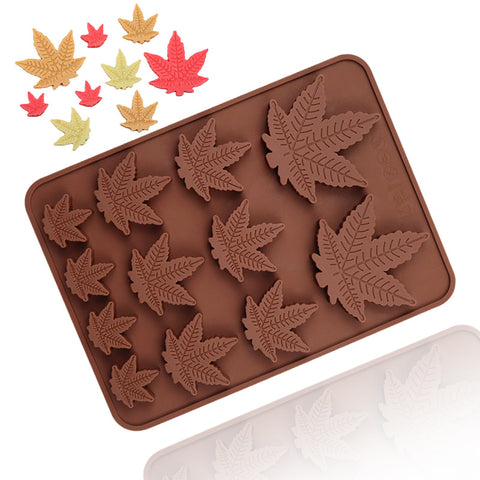 1pc 3D Maple Leaf Silicone Mold For DIY Crafts Handmade Candle