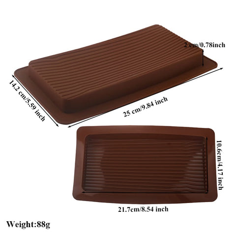 Silicone Wavy Chocolate Mold 3D Baking Tools