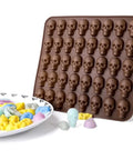 Skull Design Multiple Grid Chocolate Mold