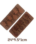 6 Hole Cute Gingerbread Man Candy Silicone Lollipop Mold - Food Grade Chocolate Molds DIY Cake Pastry Decor Baking Tools