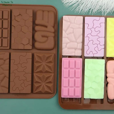 6 Grids Silicone Mini Rectangular Chocolate Mold - Food-Grade, Versatile Baking Tool