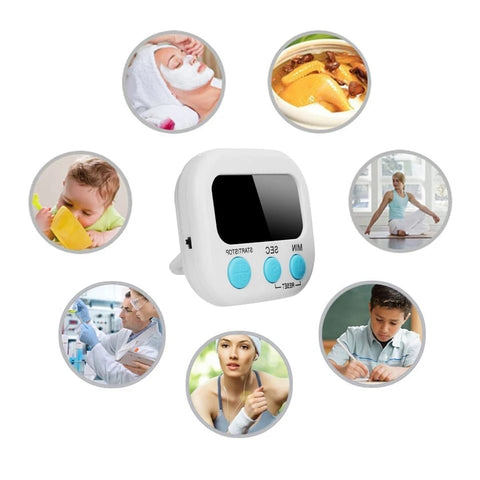 Electronic Timer with Large LCD - Ultimate Kitchen Timer for Cooking, Baking