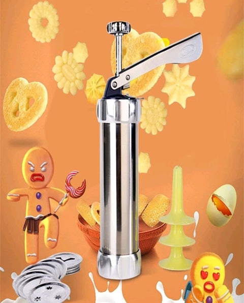 Cookie Biscuit Press Kit Including 20 Biscuit Molds