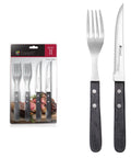 Dorsch Wooden Steak Set 8pcs with Polished Pakka Wood Handles