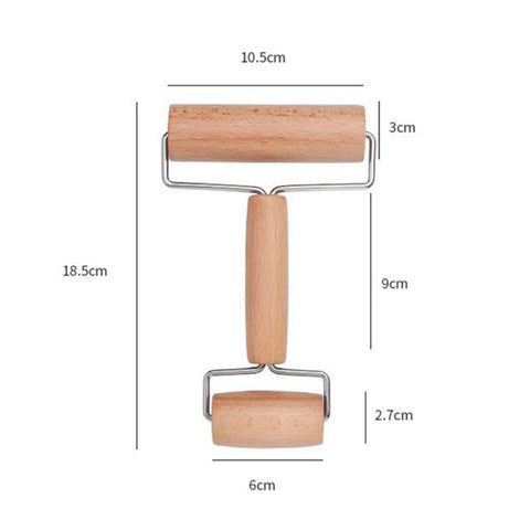 Rolling Pin Sturdy Kitchen Gadgets Easy to Use Double-head Rolling Pin Nonstick