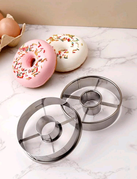 Stainless Steel Donut Cutter Mold - 1pc, Round Pastry Tool