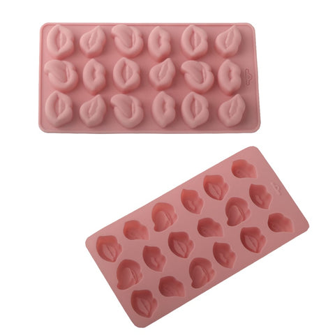 18 Cells Funny Mouth Shaped Silicone Mold for Chocolate & Mousse