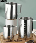 Milk Frothing Jug Stainless Steel Coffee Milk With Scale