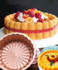 Silicone Charlotte Cake Pan, Reusable Round Baking Molds