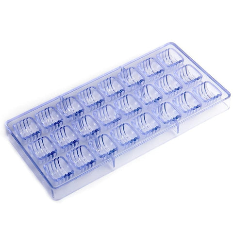 Curve Shape PC Polycarbonate Chocolate Mold for Artisan Chocolates