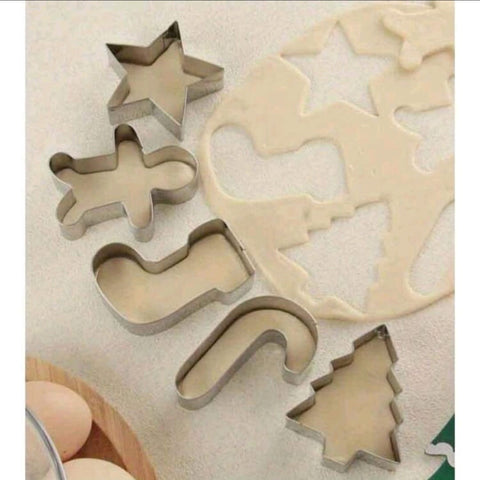 5pcs/Set Stainless Steel Christmas Cookie Cutters,DIY Baking Tools