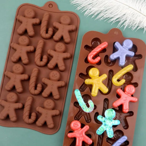 Chocolate Silicon Gingerbread Man Mold | 22x11cm