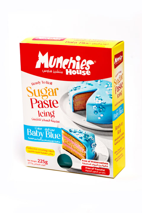 Sugar Paste Fondant Baby Blue - Perfect for Cake Decorating