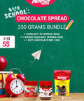 Chocolate Spread 350G Bundle: Hazelnut 4% & Bueno with Hot Chocolate 126g