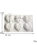 3D Silicone Mold Bowknot Heart Shape Cake Mousse Chocolate Jelly Candle Moulds