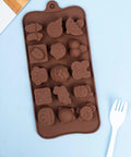 Chocolate Silicone Multi-Shape Mold - Ideal for Baking & Crafting
