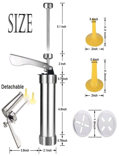 Cookie Biscuit Press Kit Including 20 Biscuit Molds