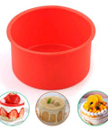 Small Size Silicone Cake Pan,4 inch Cake Mold,Baking Tray,Oven Accessory