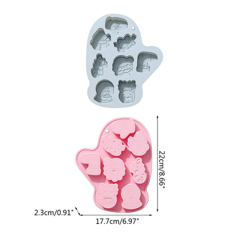 Christmas Chocolate Silicon Mold - Ideal for Festive Treats