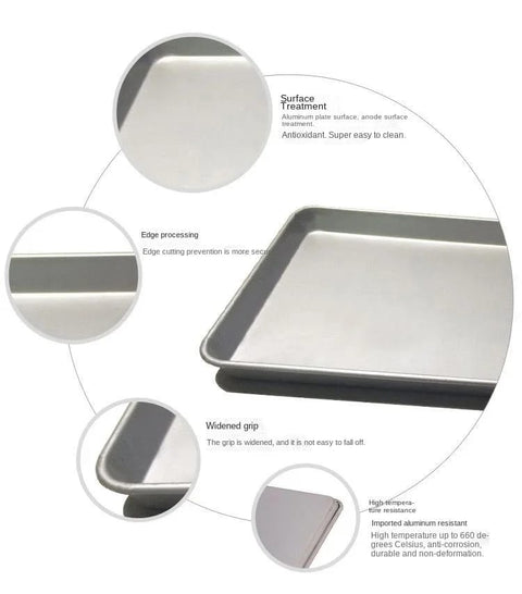 Aluminum Baking Tray, Non-Stick Metal Oven Tray