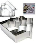 House Shape Cake Baking Tool Set, Stainless Steel, 3Pcs