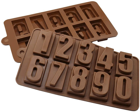 Chocolate Silicone Mold Numbers for Baking & Crafting