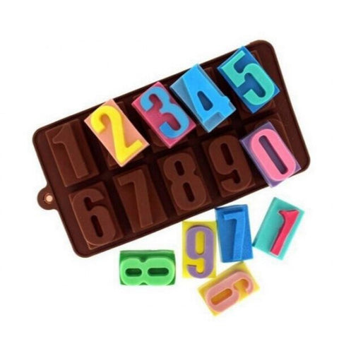 Chocolate Silicone Mold Numbers for Baking & Crafting